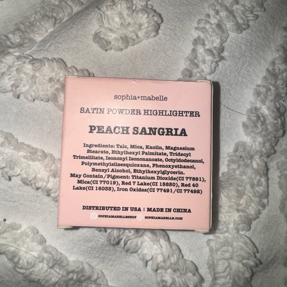 Sophia Mabelle Peach Sangria Blush Highlight Creamy Powder New in Box - Picture 2 of 3